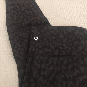 lululemon athletica Black Print Leggings